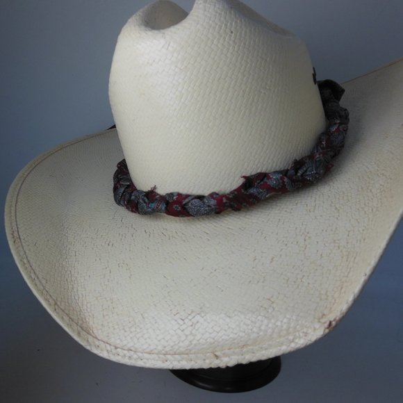 Western Hatband braided hatband handcrafted by me Bold  Unique one of a kind USA - Picture 4 of 4